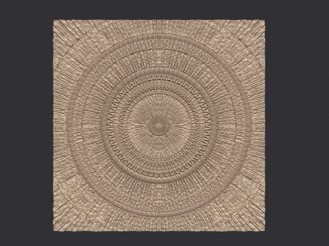 Sunburst wall decor Model Cetak 3D