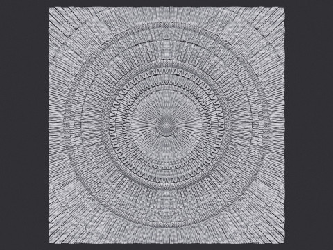 Sunburst wall decor Model Cetak 3D
