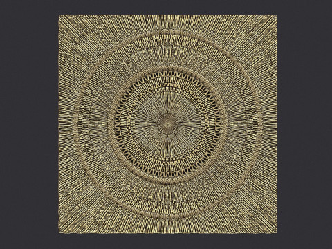 Sunburst wall decor Model Cetak 3D