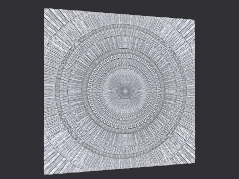 Sunburst wall decor Model Cetak 3D