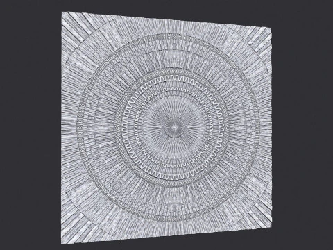 Sunburst wall decor 3D Print Model
