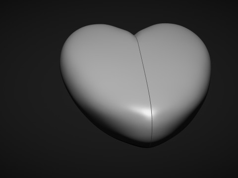 Heart shaped ring box 3D Print Model