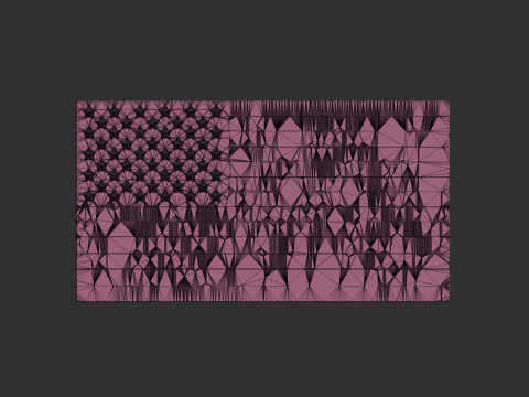 American Flag 3D Baskı Modeli