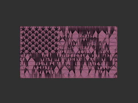 American Flag 3D Print Model