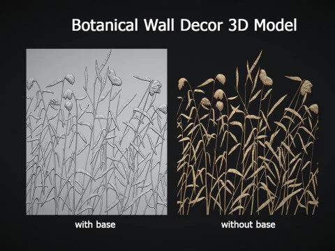 Botanical wall decor 3D Print Model