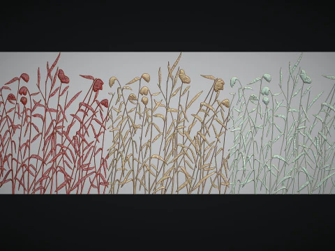 Botanical wall decor 3D Print Model