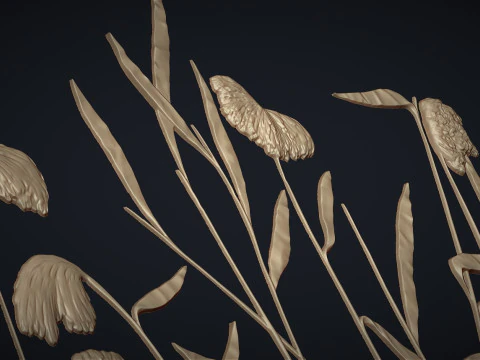 Botanical wall decor 3D Print Model