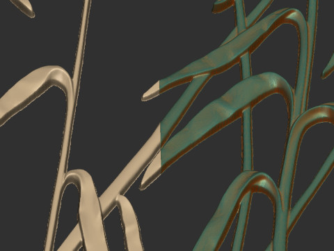 식물 벽 장식 3D 프린트 모델