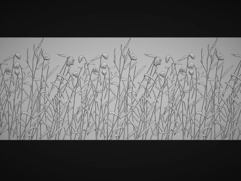 Botanical wall decor 3D Print Model