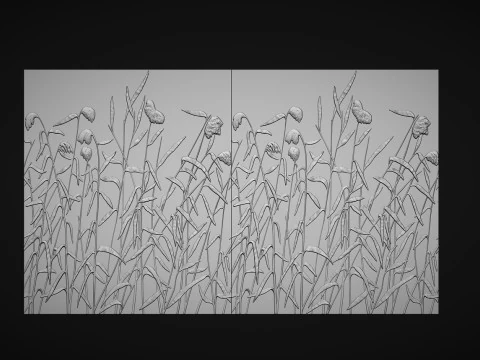 Botanical wall decor 3D Print Model