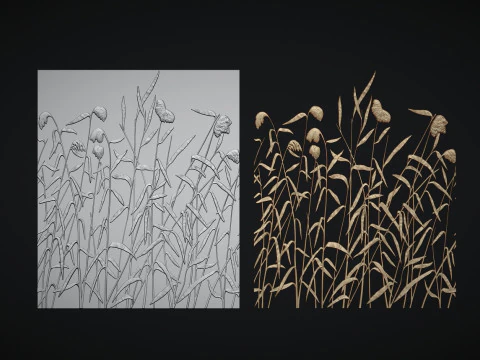 Botanical wall decor 3D Print Model