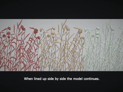 Botanical wall decor 3D Print Model