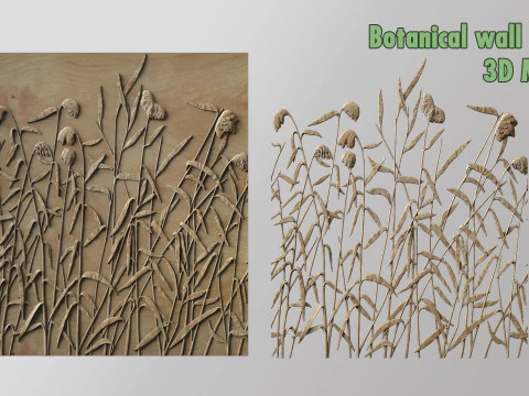 Botanical wall decor 3D Print Model