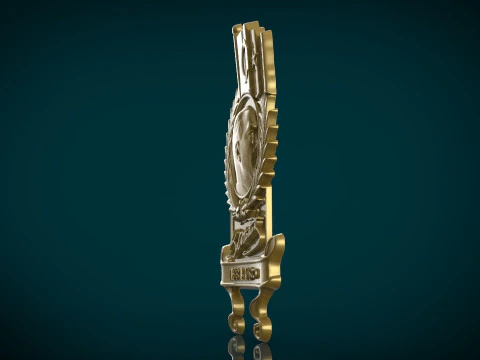 Gazi Mustafa Kemal Ataturk badge 3D Print Model