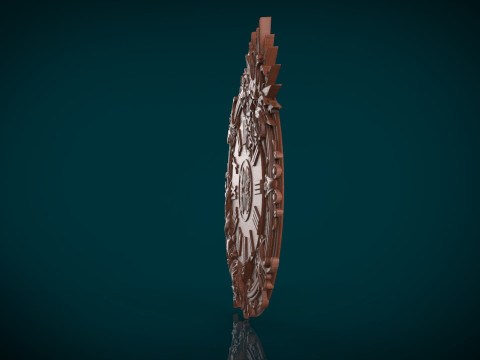 Moon Sun Wall Clock 3D Print Model