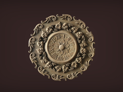 Klasik Duvar Saati 3D Baskı Modeli