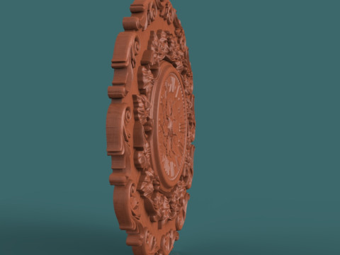 Klasik Duvar Saati 3D Baskı Modeli