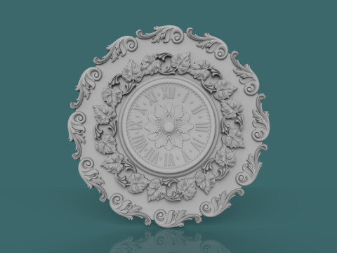 Klasik Duvar Saati 3D Baskı Modeli