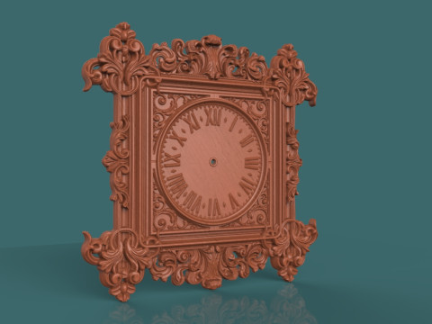 Horloge murale classique modèle STL 3D Design en relief élégant pour l'impression 3D CNC Modèles 3D en vedette