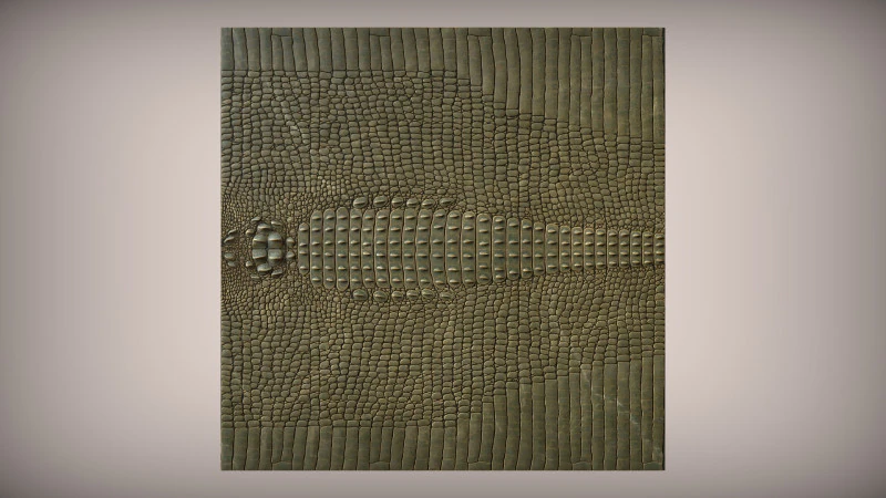 Rilievo realistico della trama della pelle del modello 3D STL della pelle di coccodrillo per la stampa CNC e 3D Modello di stampa 3D .c4d .max .obj .3ds .fbx .stl .blend 