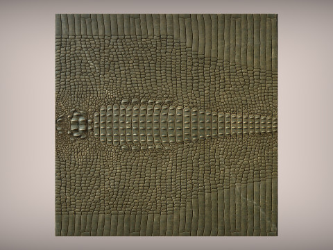 Piel de cocodrilo Modelo 3D STL Relieve de textura de cuero realista para impresión CNC y 3D Modelo de impresión 3D
