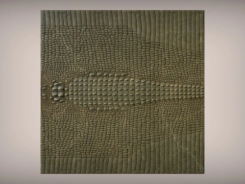 Pele de crocodilo 3D STL modelo relevo de textura de couro realista para impress&atilde;o CNC e 3D Modelo de Impressão 3D