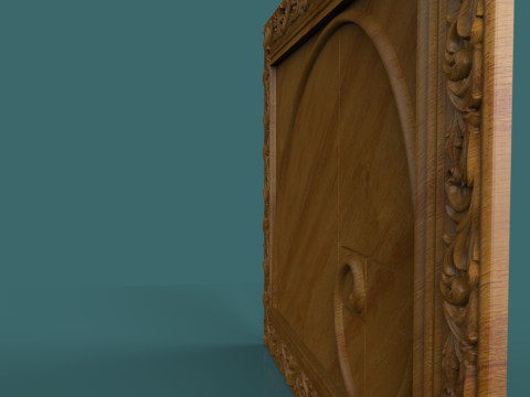 Wanddekoration mit goldenem Schnitt, dekoratives Reliefdesign für den CNC-3D-Druck 3D Druckmodell