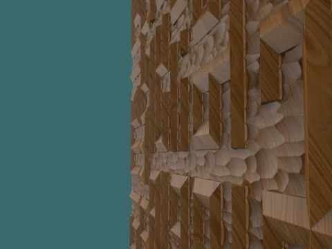 Surah Al-Ikhlas Kufi Calligraphy 3D STL Model Islamic Wall Art Relief for CNC 3D Printing 3D Print Model