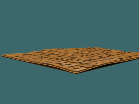 Surah Al-Ikhlas 壁装飾 3D STL モデル イスラム コーラン レリーフ CNC 3D 印刷用 3Dプリントモデル