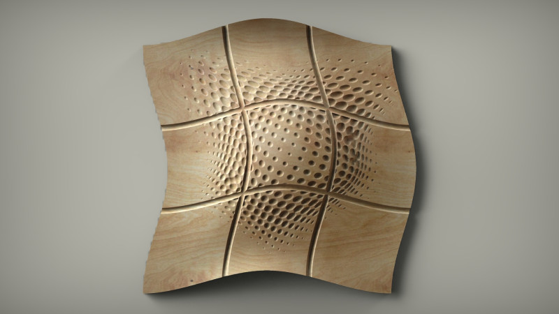 Seamless Modern Wall Panel 3D STL Model Contemporary Relief Design for CNC 3D Printing 3D Print Model .c4d .max .obj .3ds .fbx .stl .blend 