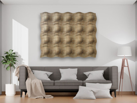 Seamless Modern Wall Panel 3D STL Model Contemporary Relief Design for CNC 3D Printing 3D Print Model