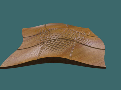 Seamless Modern Wall Panel 3D STL Model Contemporary Relief Design for CNC 3D Printing 3D Print Model