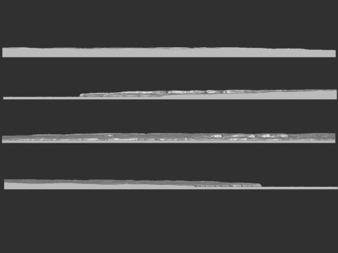 Schneegebirgslandschaftswandkunst für CNC-3D-Druck 3D Druckmodell