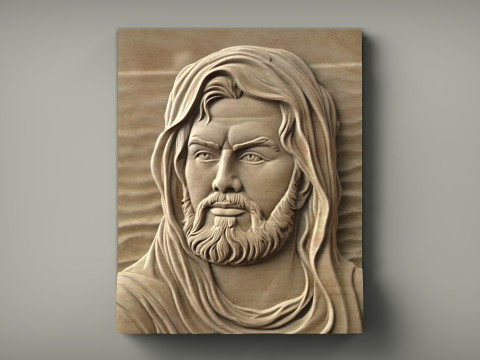 Барельефный портрет Али бин Эби Талиба 3D Принт Модель