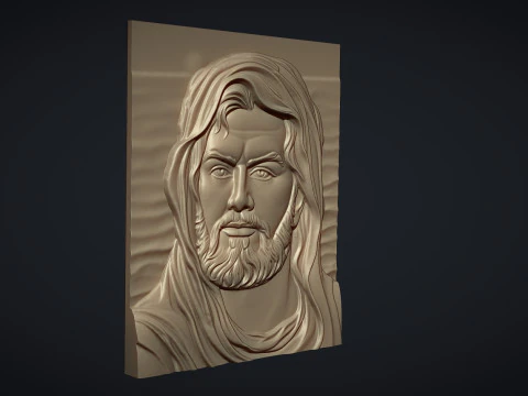 Ali bin Ebi Talib bas relief portrait 3D Print Model