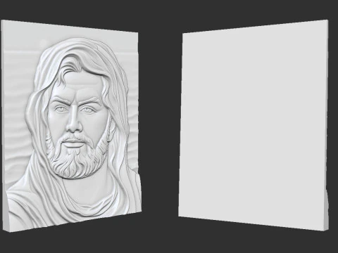 Ali bin Ebi Talib bas relief portrait 3D Print Model