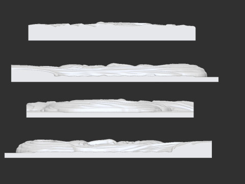 アリ・ビン・エビ・タリブの浅浮き彫りの肖像画 3Dプリントモデル