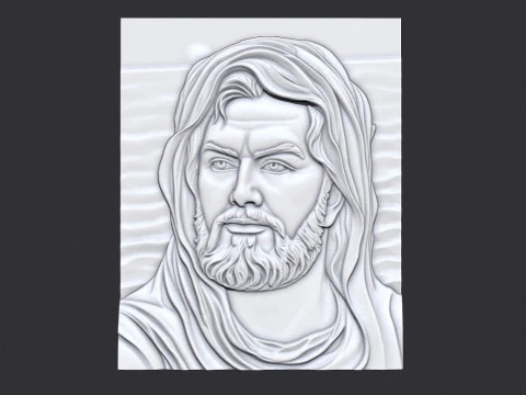 Ali bin Ebi Talib bas relief portrait 3D Print Model
