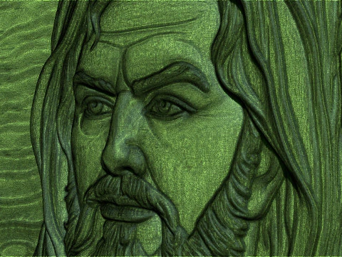 Ali bin Ebi Talib bas relief portrait 3D Print Model
