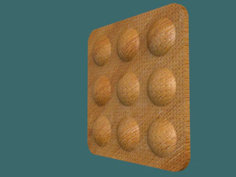 Modern Wall Panel 3D STL Model Abstract Decorative Relief 3D Print Model