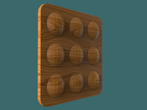 Modern Wall Panel 3D STL Model Abstract Decorative Relief 3D Print Model