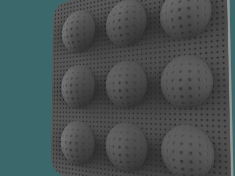 Modern Wall Panel 3D STL Model Abstract Decorative Relief 3D Print Model