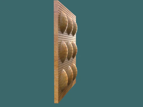 Modern Wall Panel 3D STL Model Abstract Decorative Relief 3D Print Model