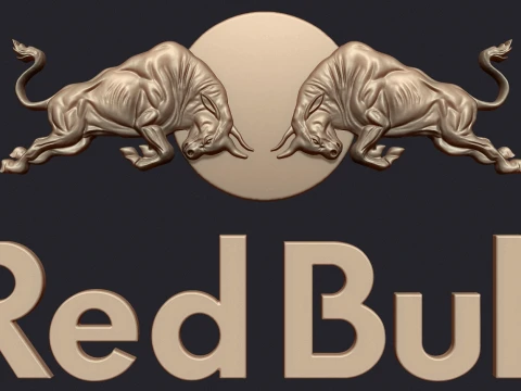 Bull Logo 3D Bas-Relief 3D Print Model