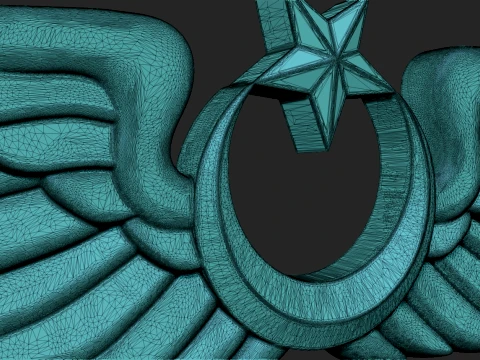 Pilot Badge of Turkish Air Force 3D print model 3D Print Model