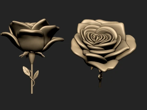 Rose 3D Baskı Modeli