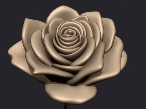 Rose 3D Print Model