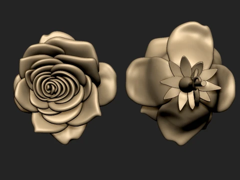 Rose 3D Print Model