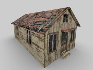 casa de campo abandonada Modelo 3D