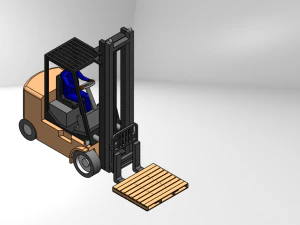 forklift Model 3D